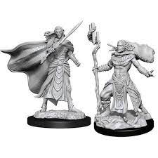D&D Mini: Elf Fighter & Elf Cleric